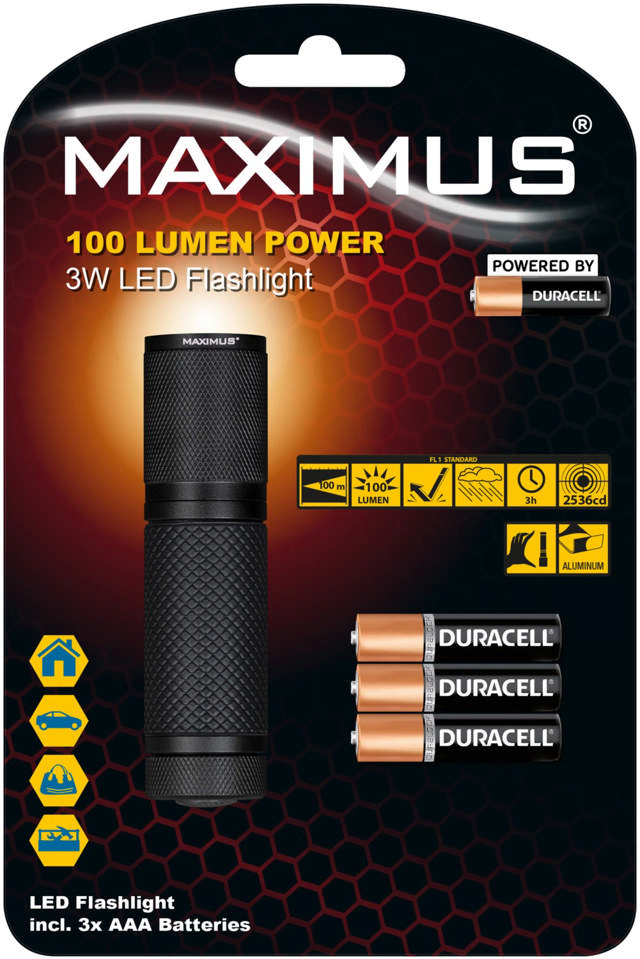 Maximus Taschenlampe M-FL-011-DU